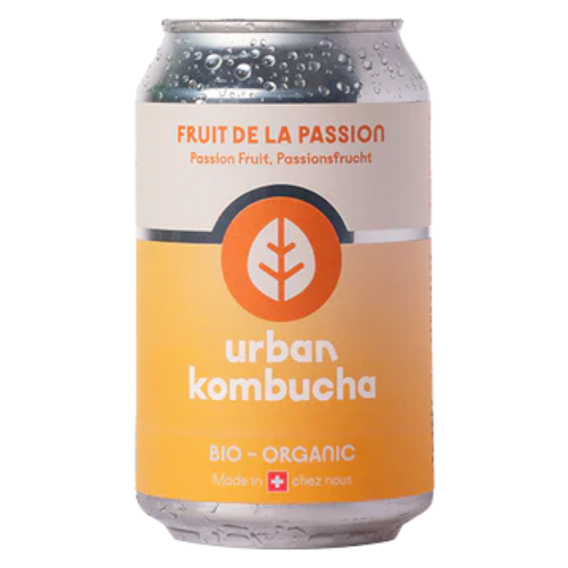 Urban Kombucha - Fruit de la Passion - 0% - 33cl - Can