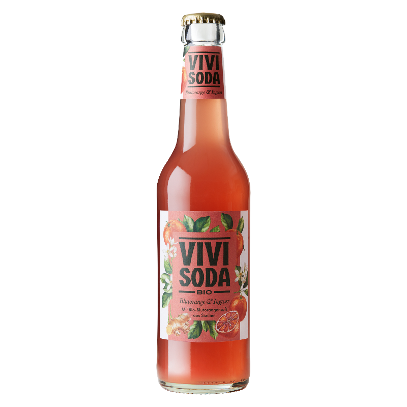 Vivi Soda - Vivi Soda Orange Sanguine Gingembre - 0% - 33cl - Bte