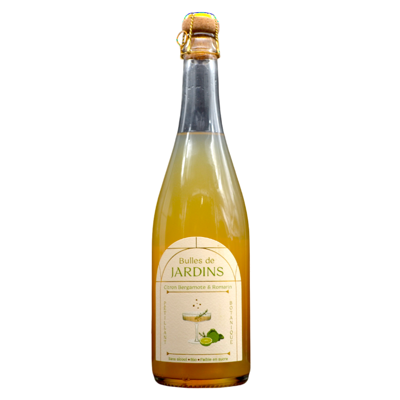 Jardins - Bulles de Jardins Citron Bergamote Romarin Bio - 0% - 75cl - Bte