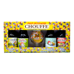 Achouffe - Coffret Chouffe 4 bouteilles + 1 Verre