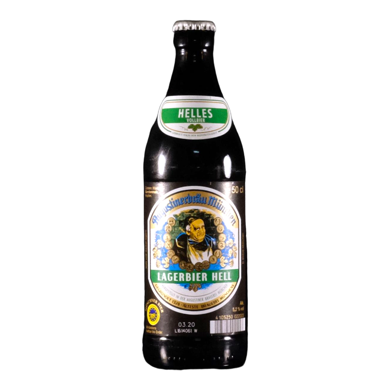 Augustiner  - Lager Hell  - 5.2% - 50cl - bte - DDM Bientôt/dépassée