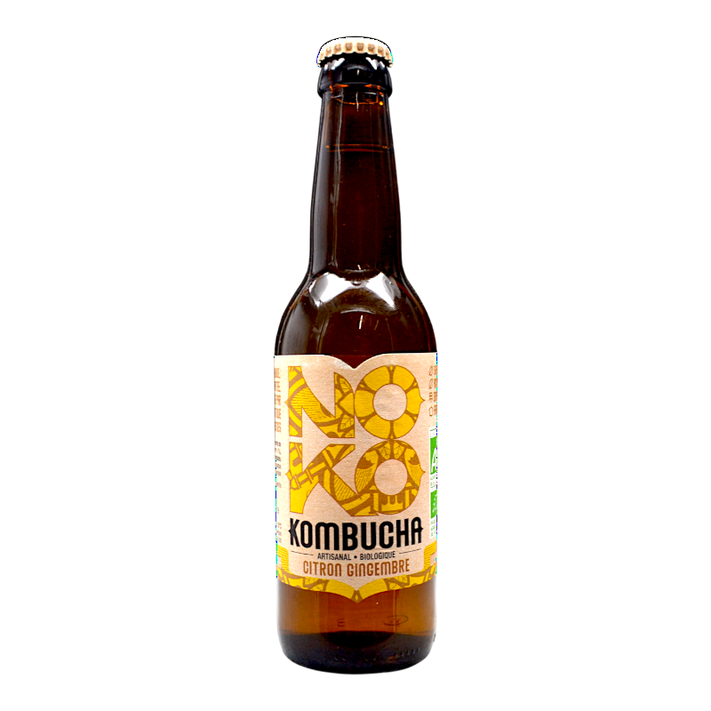 Noko Kombucha - Citron Gingembre - 0% - 33cl - Bte