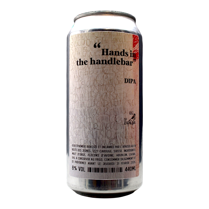 L'Apaisée - Hands in the Handlebar - 8,0% - 44cl - Can