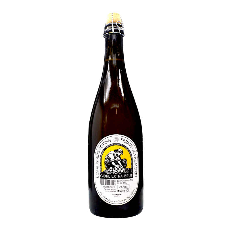 Popihn - Vergers Cidre Extra Brut élevé en Foudre de Chêne - 7,0% - 75cl - Bte
