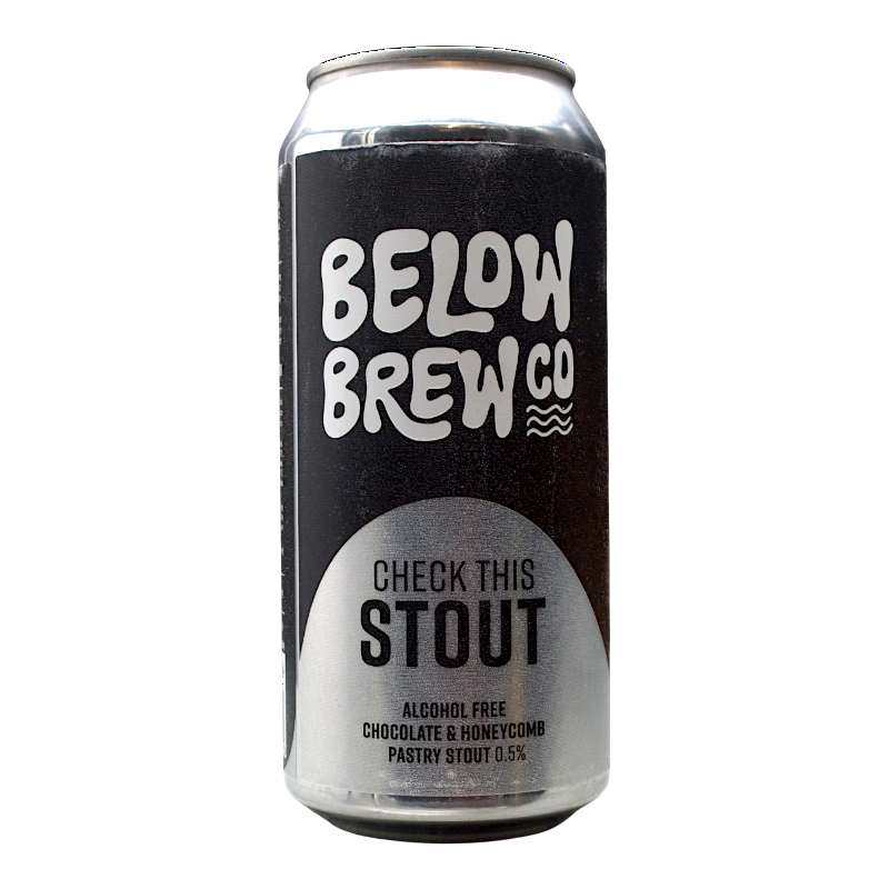 Below Brew Co - Check This Stout - 0,5% - 44cl - Can