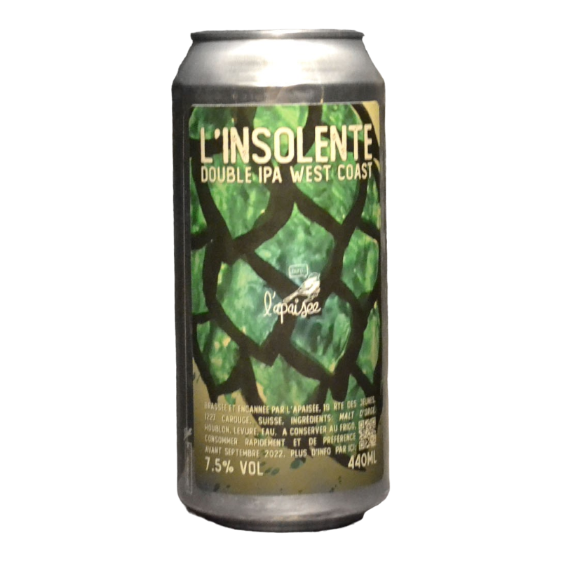 L'Apaisée - L'Insolente - 8.8% - 44cl - Can - DDM Bientôt/Dépassée