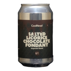 CoolHead - Salted Licorice Chocolat Fondant - 10% - 33cl - Can