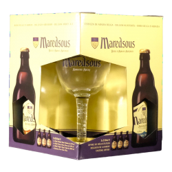 Maredsous - Coffret Maredsous 8 3 bières + 1 verre