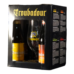 Troubadour - Coffret 4 bières + 1 verre