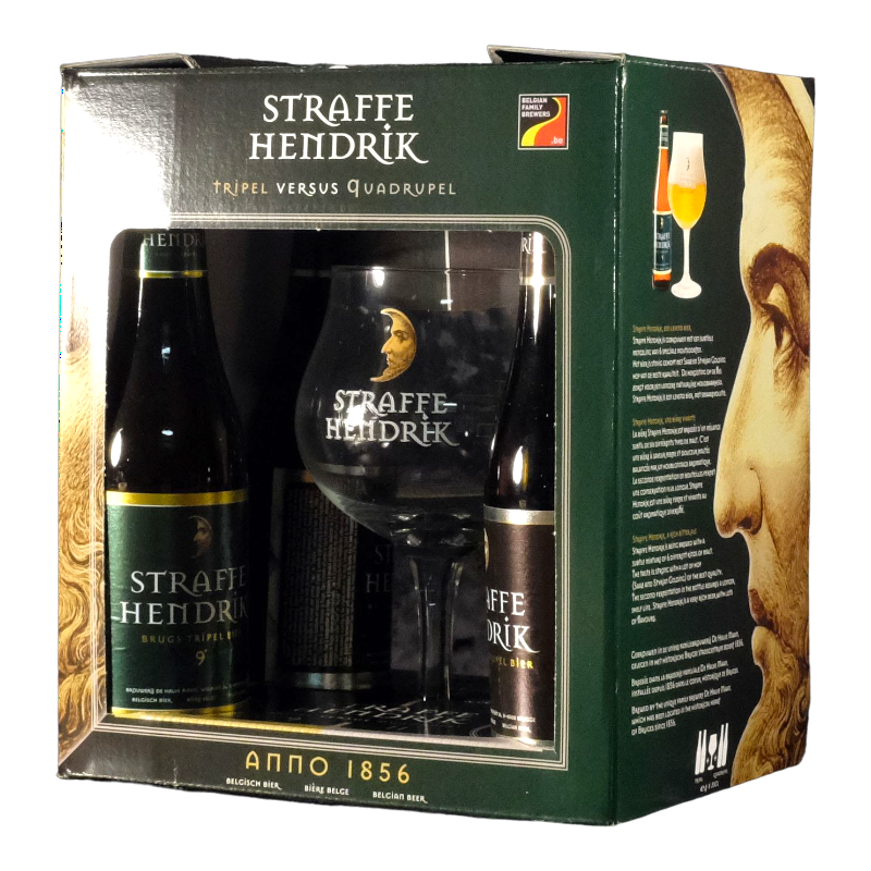 Straffe Hendrik - Coffret 4 bières + 1 verre