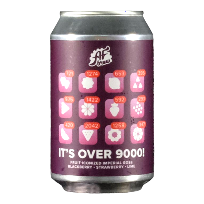AF Brew - It's over 9000 ! Blackberry – Strawberry - 7% - 33cl - Can