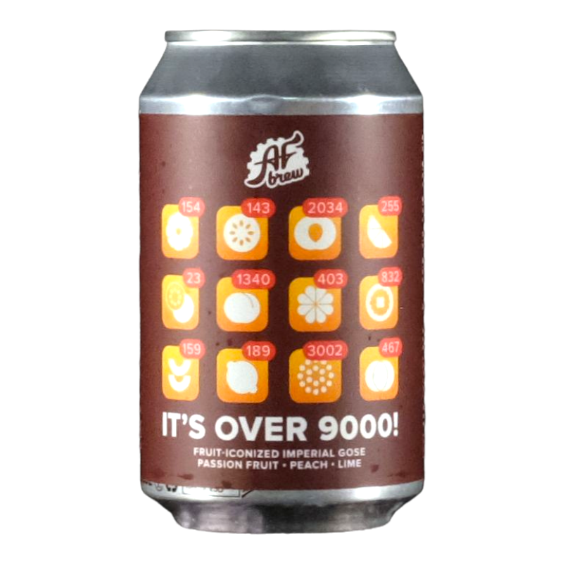 AF Brew - It's over 9000 ! Passion Fruit – Peach - 7% - 33cl - Can