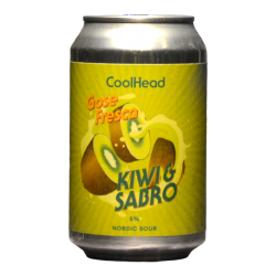 CoolHead - Gose Fresca – Kiwi and Sabro - 5% - 33cl - Can