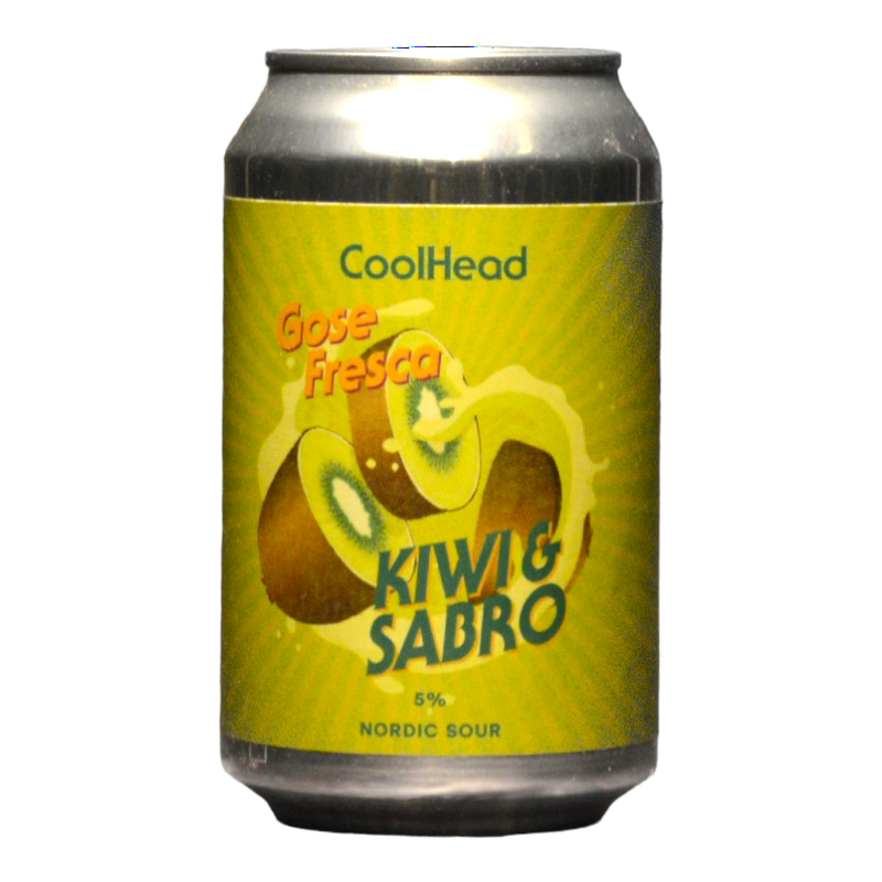 CoolHead - Gose Fresca – Kiwi and Sabro - 5% - 33cl - Can