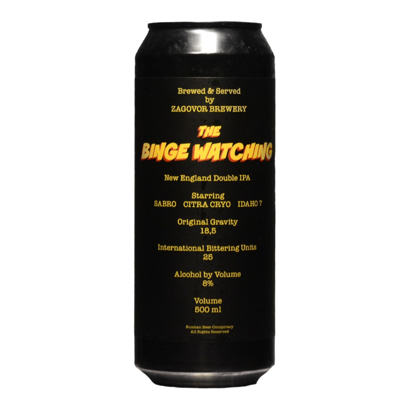 Zagovor - Binge Watching - 8% - 50cl - Can