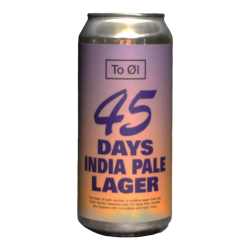 To Ol - 45 Days India Pale Lager - 5.5% - 44cl - Can