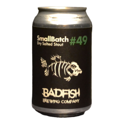 BadFish - SB49 – Dry Salted Stout - 4.5% - 33cl - Can