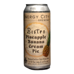 Energy City - Bistro Pineapple Banana Cream Pie - 8% - 47.3cl - Can