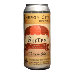 Energy City - Bistro Strawberry & Rhubarb Crumble - 6.5% - 47.3cl - Can
