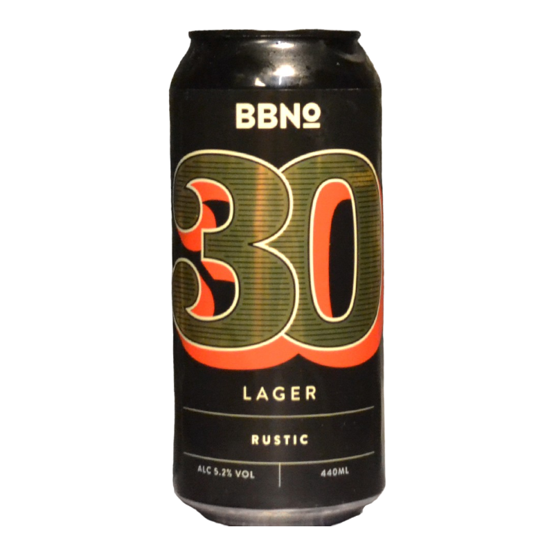 Brew By Numbers - 30 Lager Rustic Organic 2022 - 5.2% - 44cl - Can