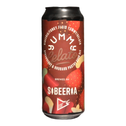 Sibeeria - Yummy Gelato Strawberry Rhubarb - 5.4% - 50cl - Can