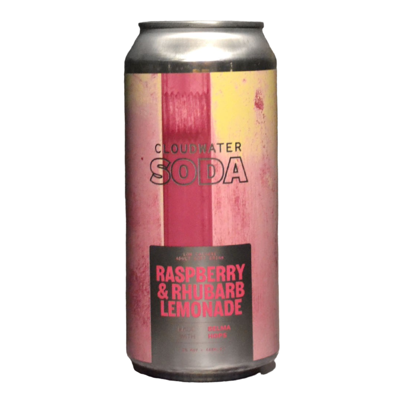 Cloudwater - Soda Rasberry Rhubarb Lemonade - 0% - 44cl - Can