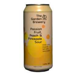 The Garden Brewery - Passionfruit Peach Pineapple Sour - 4% - 44cl - Can