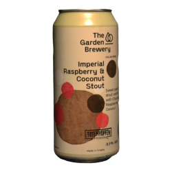 The Garden Brewery - Imperial Raspberry Coconut Stout - 8.5% - 44cl - Can