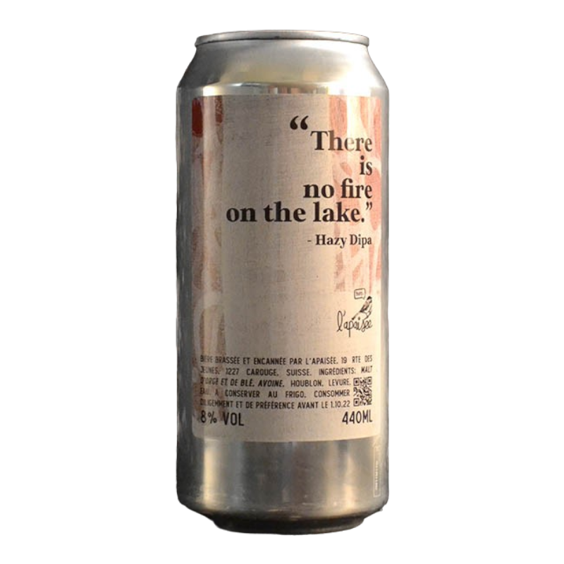 L'Apaisée - There is no Fire on the Lake - 6% - 44cl - Can