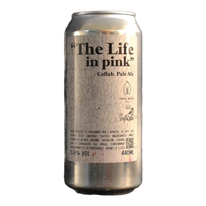 L'Apaisée - Fuerst Wiacek - The Life in Pink - 5.8% - 44cl - Can