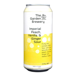 The Garden Brewery - Imperial Peach Vanilla Ginger Sour - 7.7% - 44cl - Can