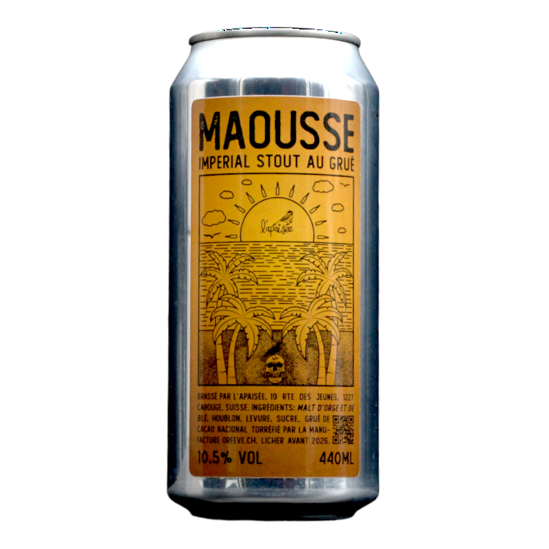 L'Apaisée - Maousse au Grué - 10.5 % - 44cl - Can