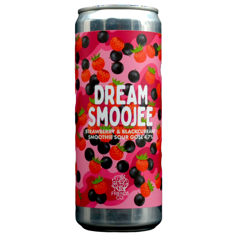 Friends Company - Dream Smoojee Strawberry & Blackcurrant - 4.7% - 33cl - Can