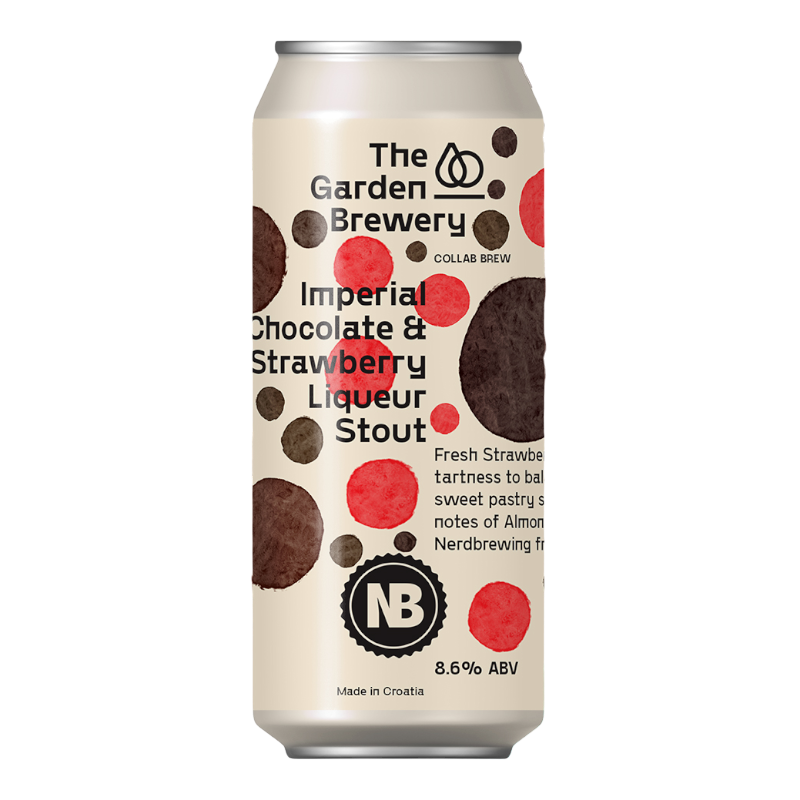 The Garden / Nerdbrewing - Imperial Chocolate & Strawberry Liqueur Stout - 8.6% - 44cl - Can