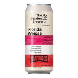 The Garden / SanFrutos - Florida Weisse: Prickly Pear, Strawberry & Coconut - 6.7% - 44cl - Can