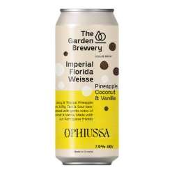 The Garden / Opphiusa - Imperial Florida Weisse: Pineapple, Coconut & Vanilla - 7% - 44cl - Can